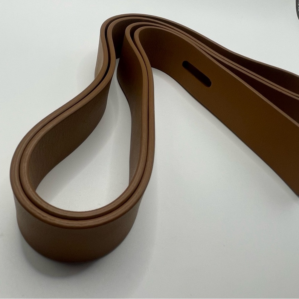 8 BY YOOX LEATHER KNOT WAIST BELT Large L Made In Italy Brown/Tan - Picture 3 of 7